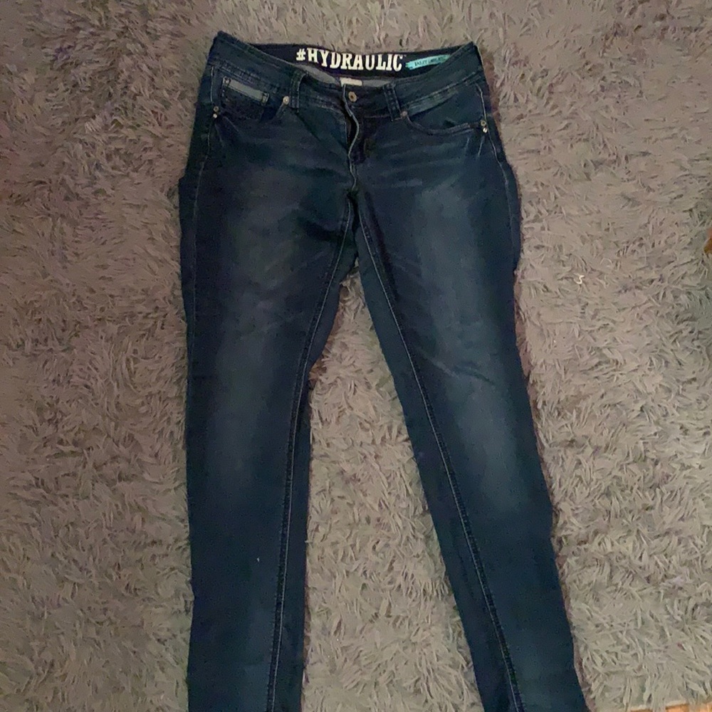 Double Button Skinny Jeans